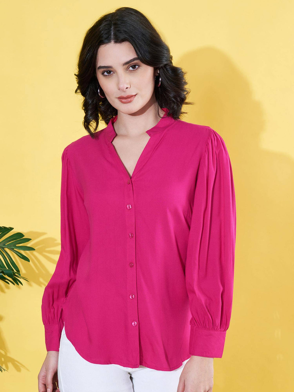 Women Multi-Color Ikat Printed Rayon Casual Shirt | S67 - view 7