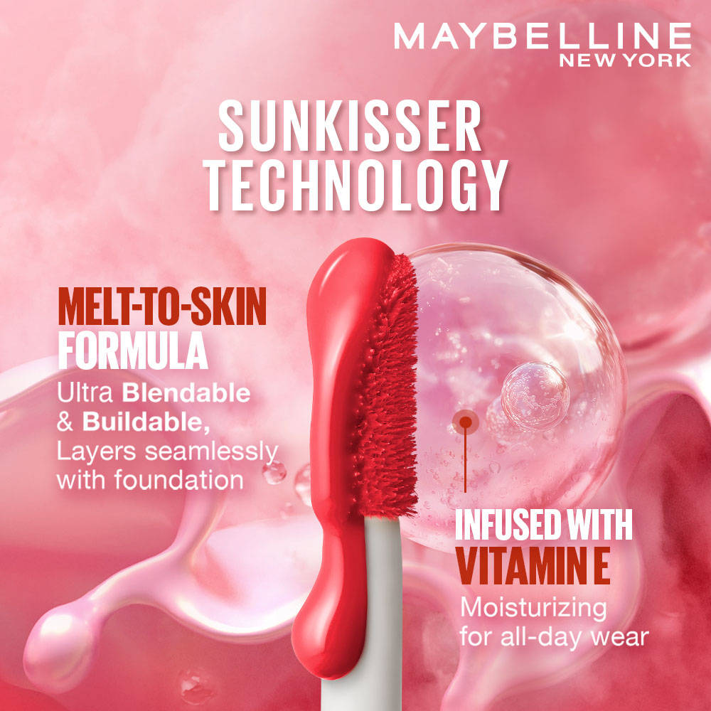 Maybelline Sunkisser Hazy Matte Blush, 12HR Sunkissed Cheeks, Transfer & Sweat-proof, Pink Mirage | F14 - view 2