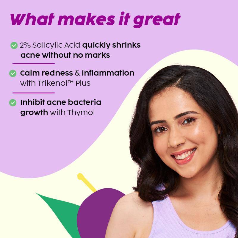 2% Salicylic Acid Acne Spot Corrector Gel For Reducing Active Acne, Controls Oil and Acne Scars | PL1 - view 2