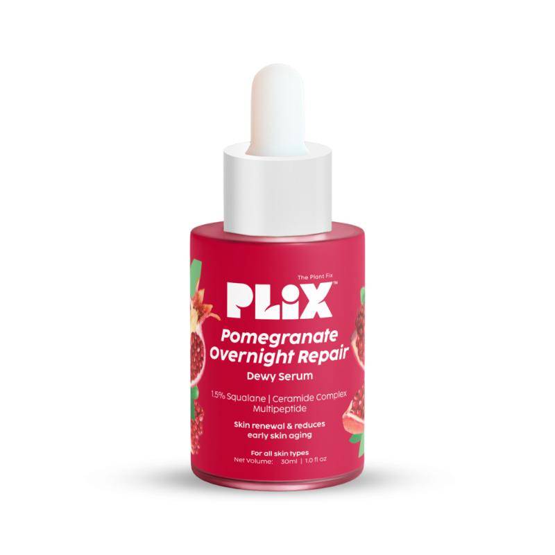 Pomegranate Overnight Repair Dewy Serum for Ageless Glow With Ceramides Reduce Fine Lines | PL1 - view 1