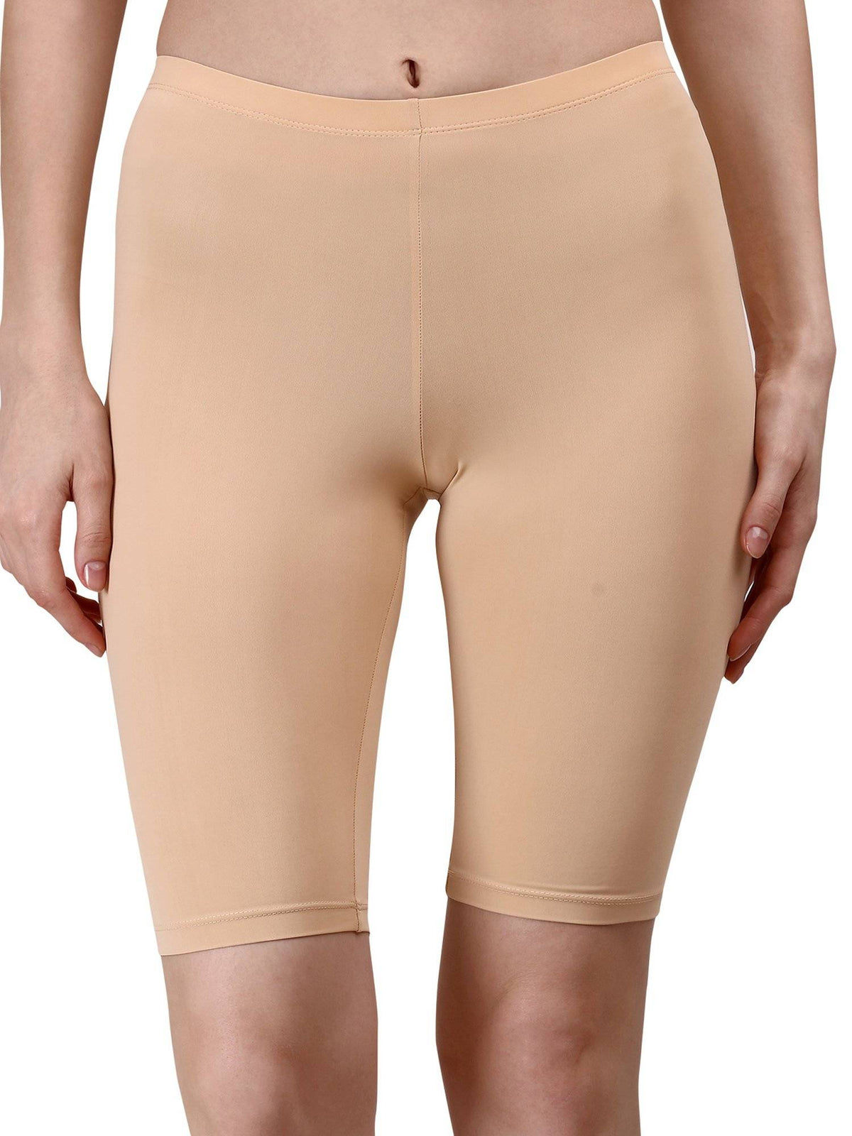 Mid Rise Soft Polyamide Spandex Knee Length Cycling Shorts - view 24