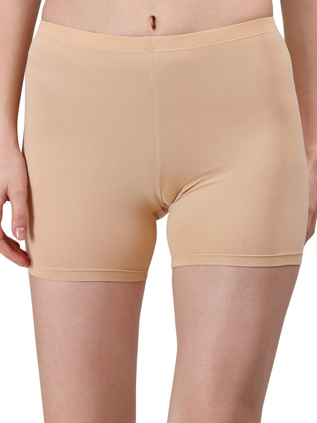 Mid Rise Soft Polyamide Spandex Mid Thigh Length Cycling Shorts - view 6