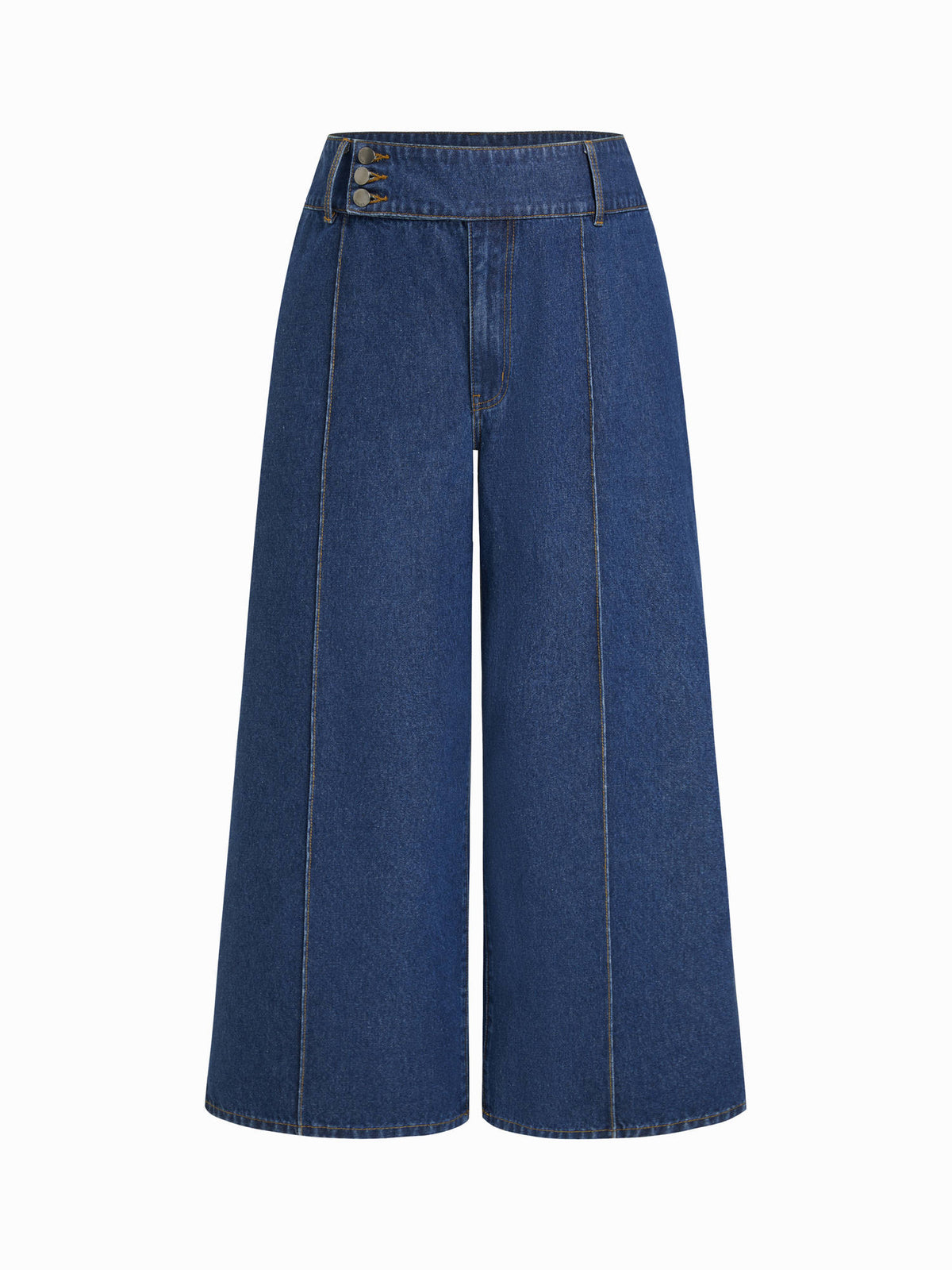 Curve & Plus Women's High-Rise Baggy Wide-Leg Jeans Navy Blue | BG78 - view 1