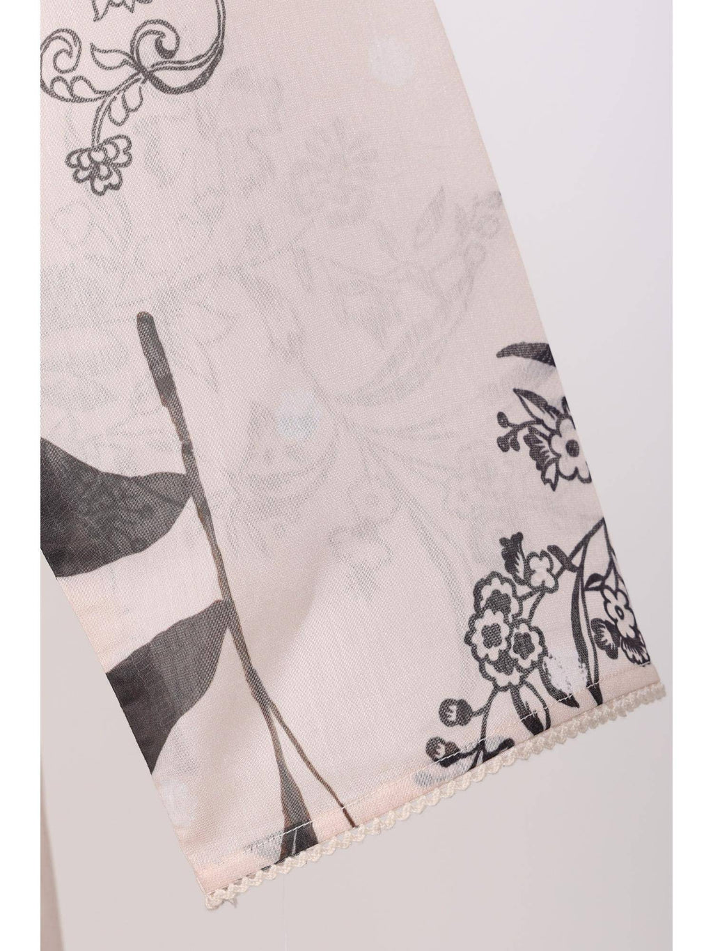Cream Chiffon Floral Printed Kurta | FY93 - view 6