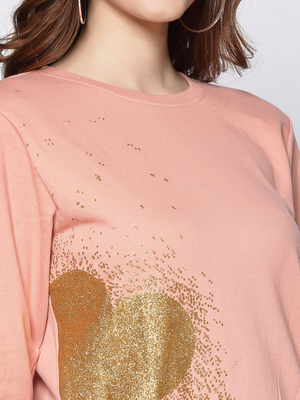 Pink Typography Printed Sweatshirt | SS90 - view 4