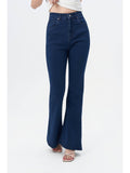 Off Duty Dark Blue Bootcut Flare Jeans | BT10 - view 1