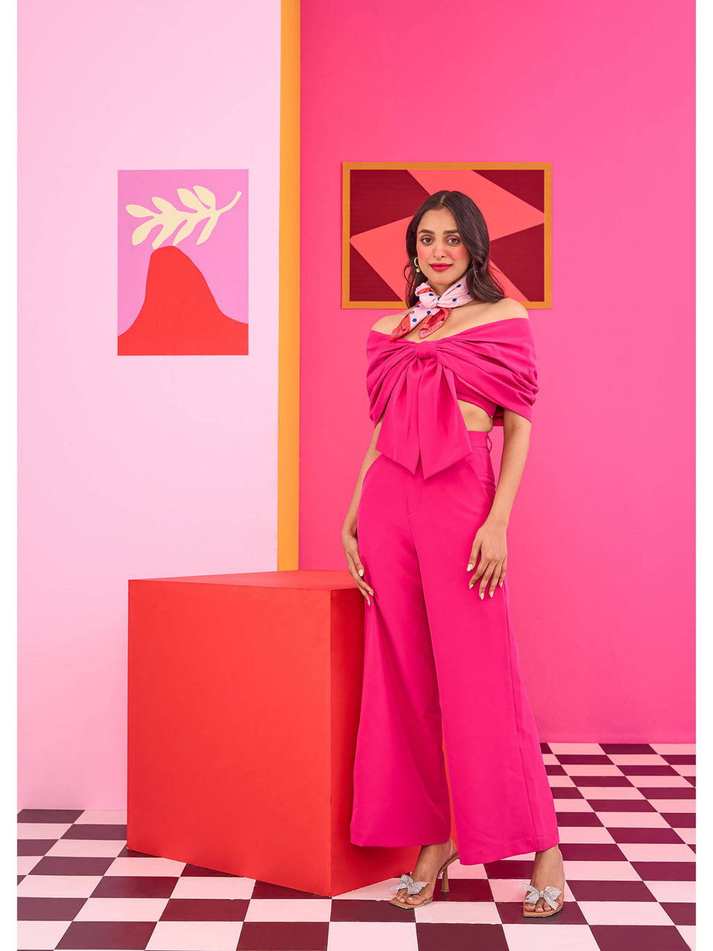 Emily In Paris Pink Bow Crop Top | CT61 - view 6