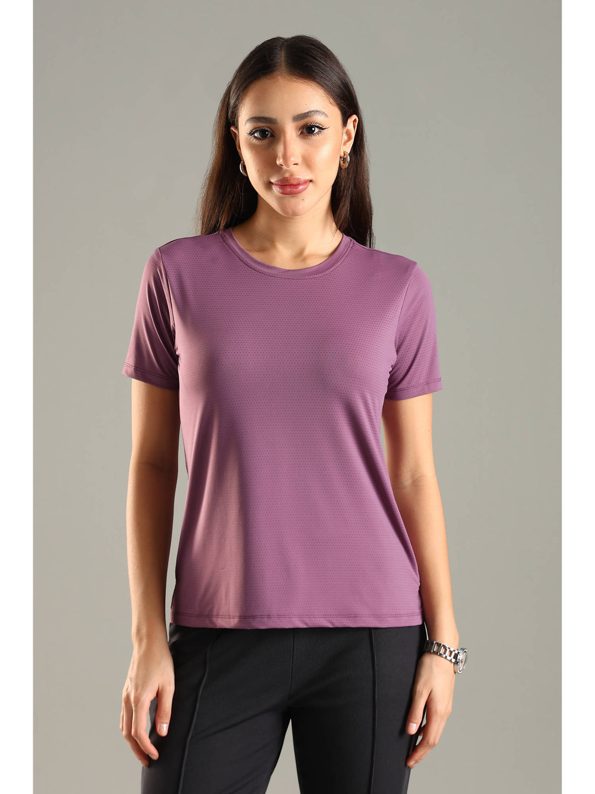 Women Pink Soft and Stretchy Nylon Sports Top | TT89 - view 1