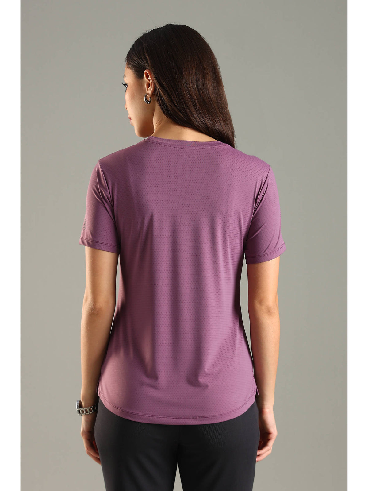 Women Pink Soft and Stretchy Nylon Sports Top | TT89 - view 3
