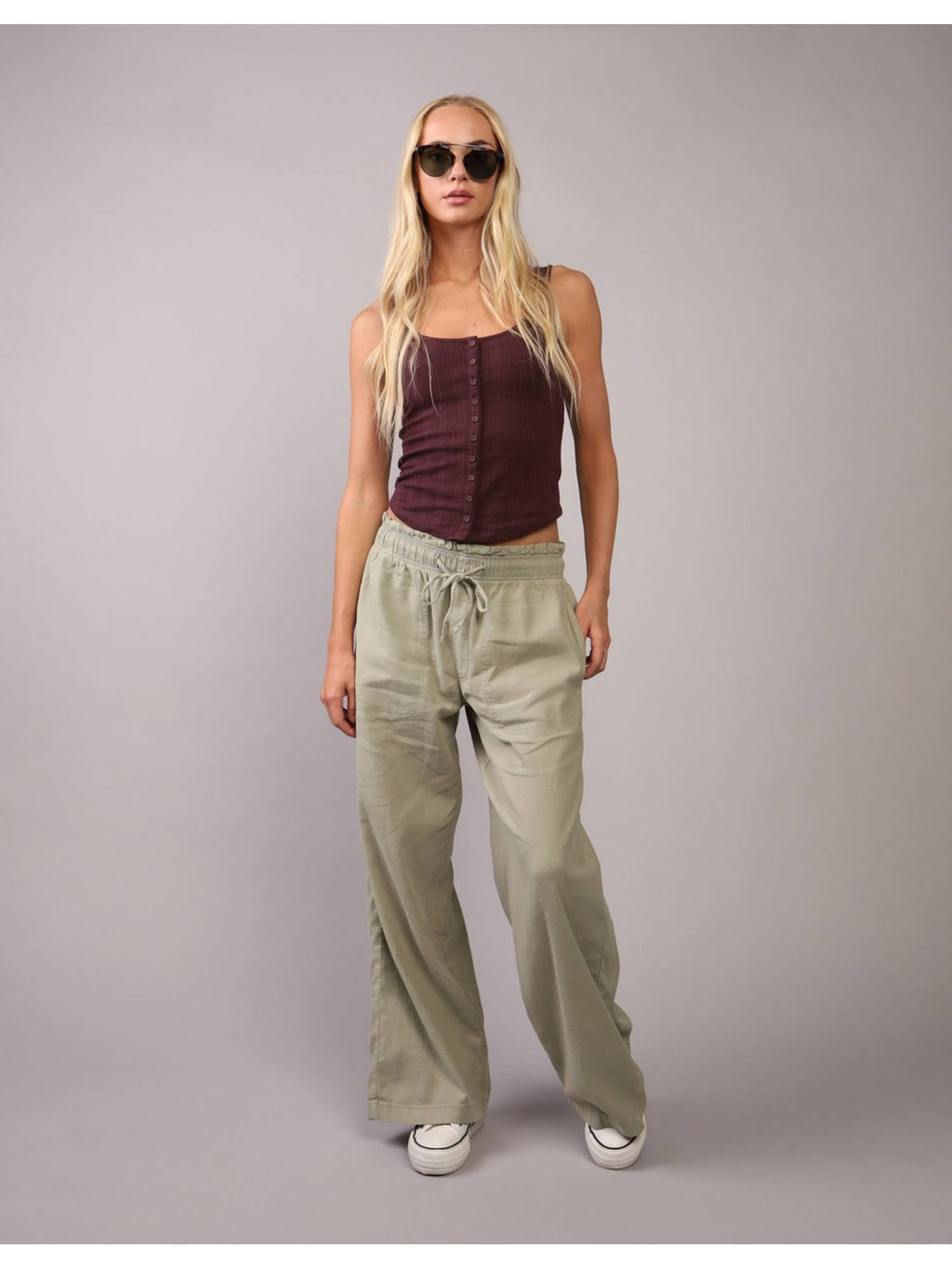 Women Burgundy Tank Top | TT98 - view 1