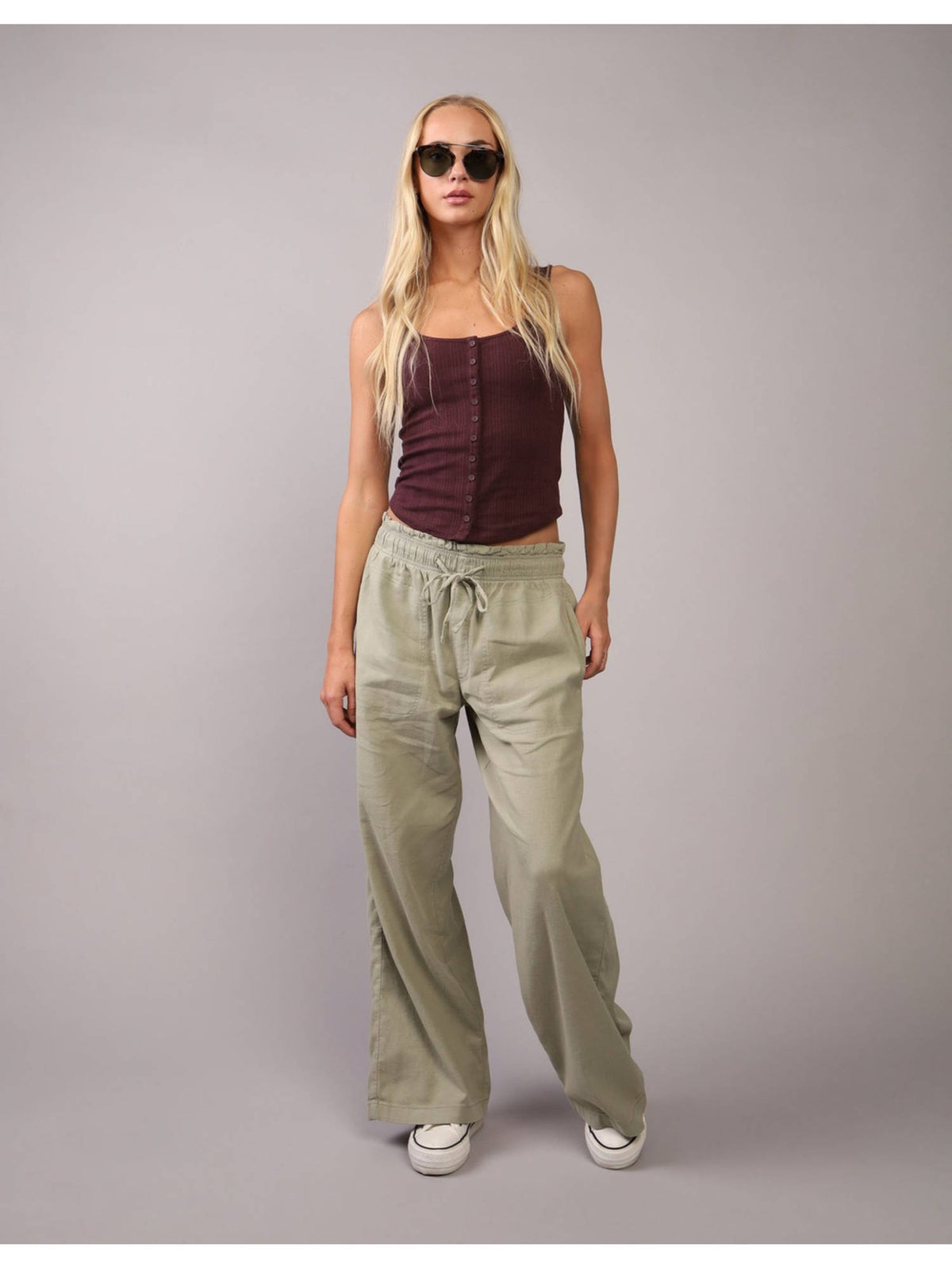 Women Burgundy Tank Top | TT98 - view 1