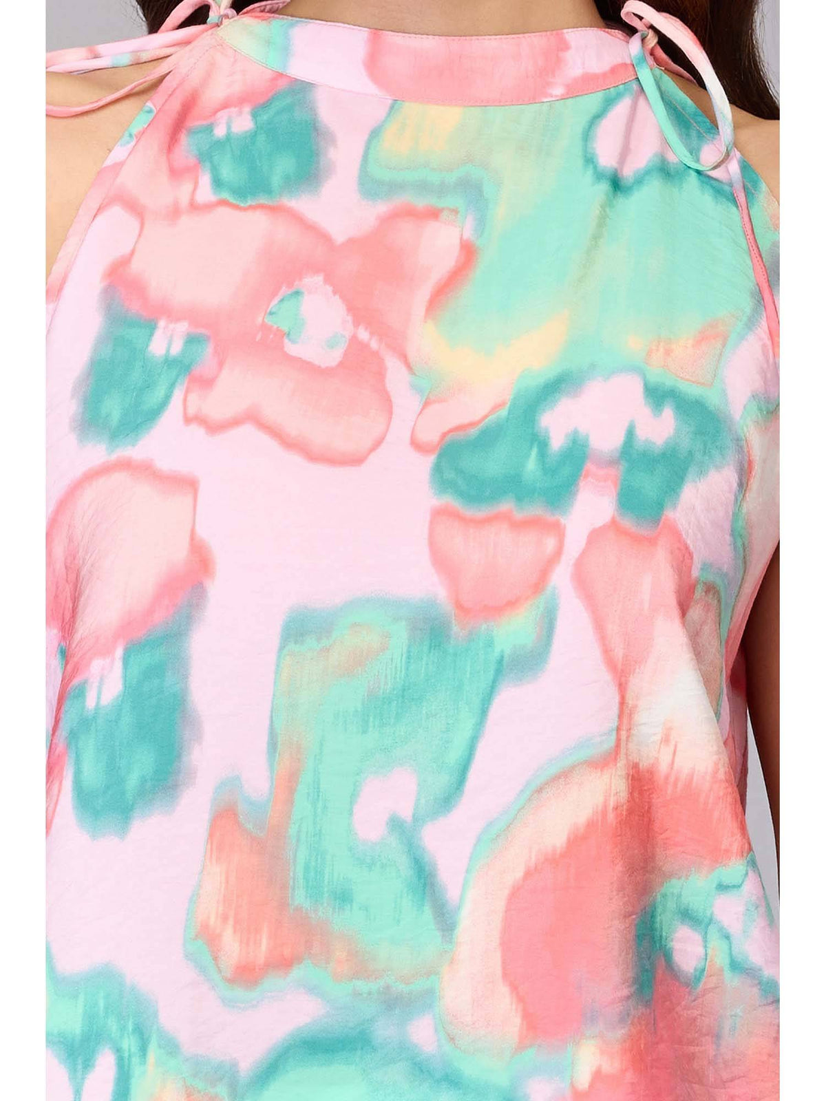 Vibrant Tie-Strap Halter Top | HT67 - view 4