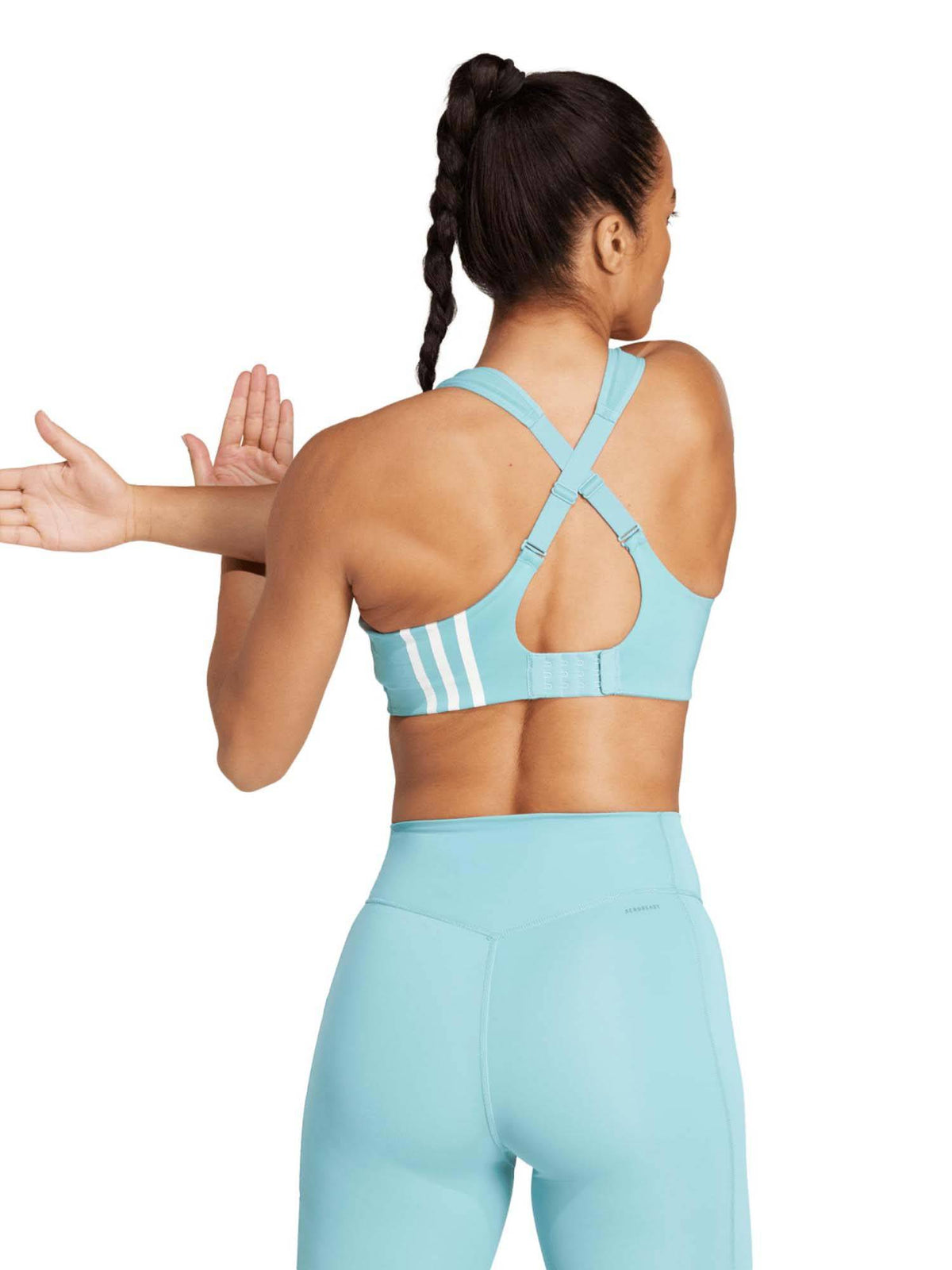 TLRDIM HS BRA Women Turquoise Sports Crisscross Back Bra | sb09 - view 4