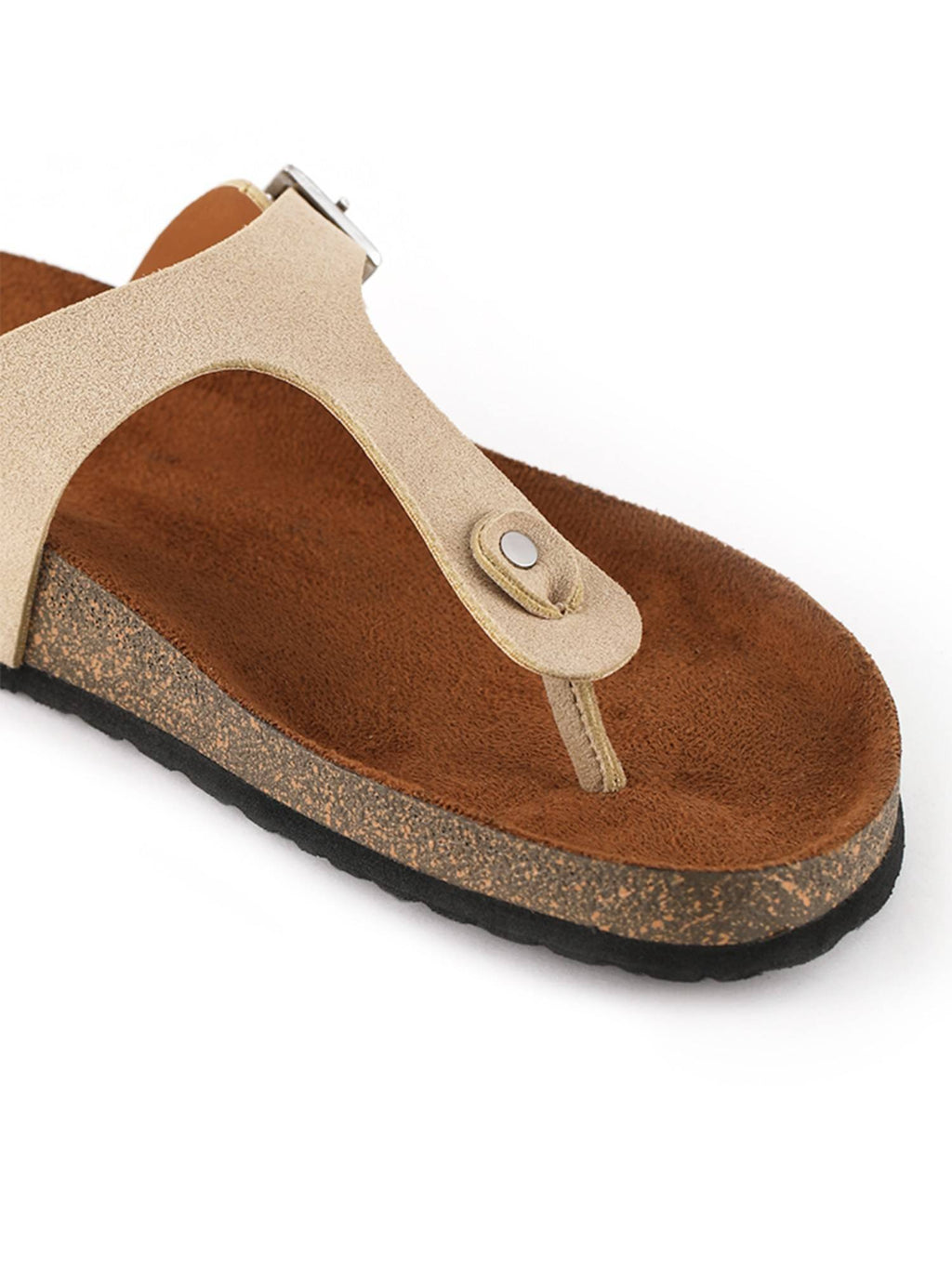 Women Beige Solid Sandals | SD89 - view 4