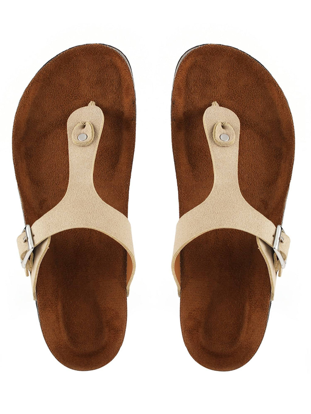 Women Beige Solid Sandals | SD89 - view 6