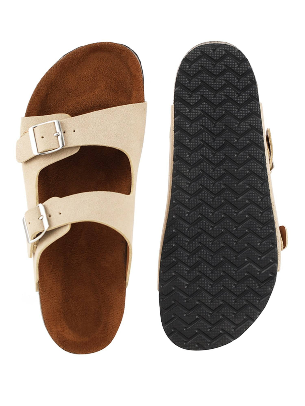 Women Beige Solid Sandals | SD89 - view 6
