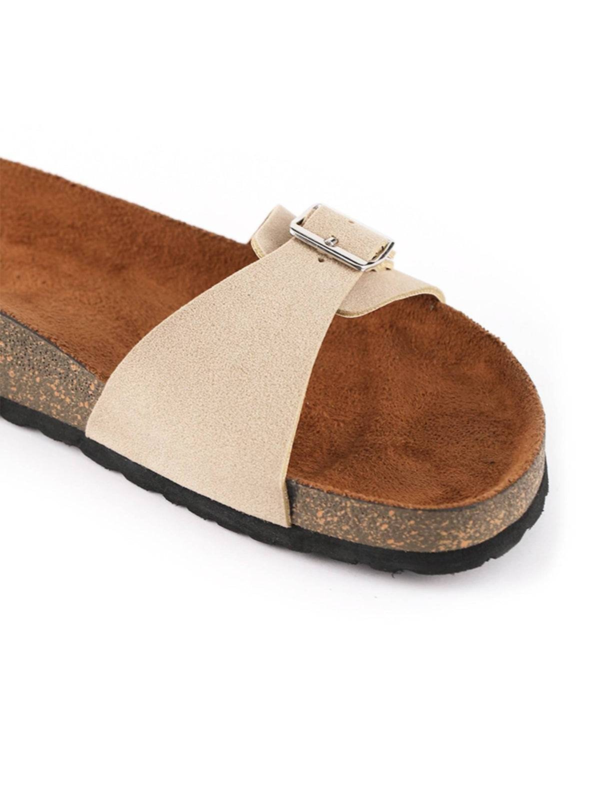 Women Beige Solid Sandals | SD89 - view 5
