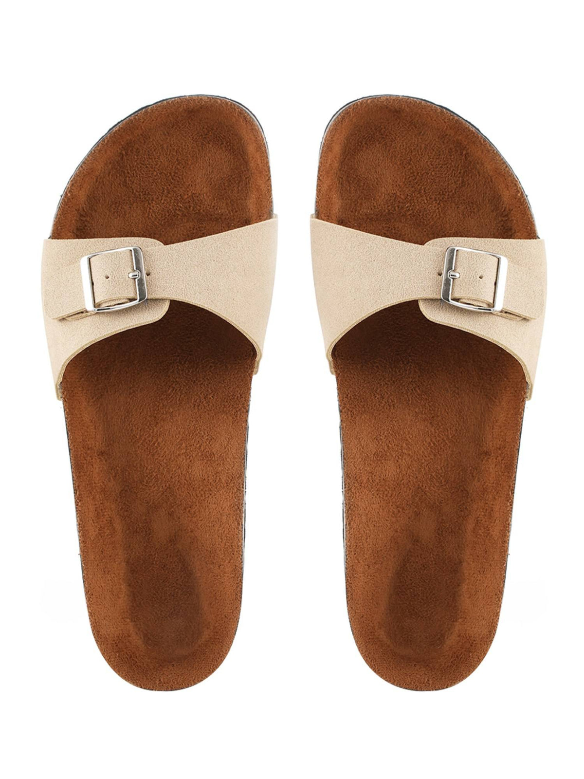Women Beige Solid Sandals | SD89 - view 7