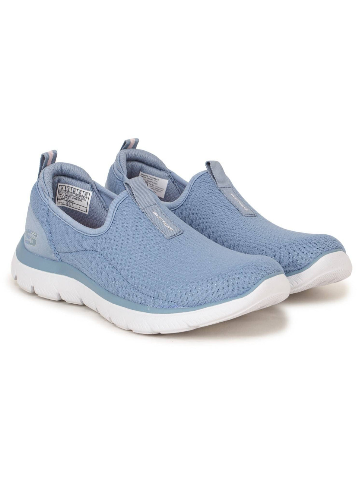 Blue Mesh Rubber Women Running Shoes | SH9 - view 1