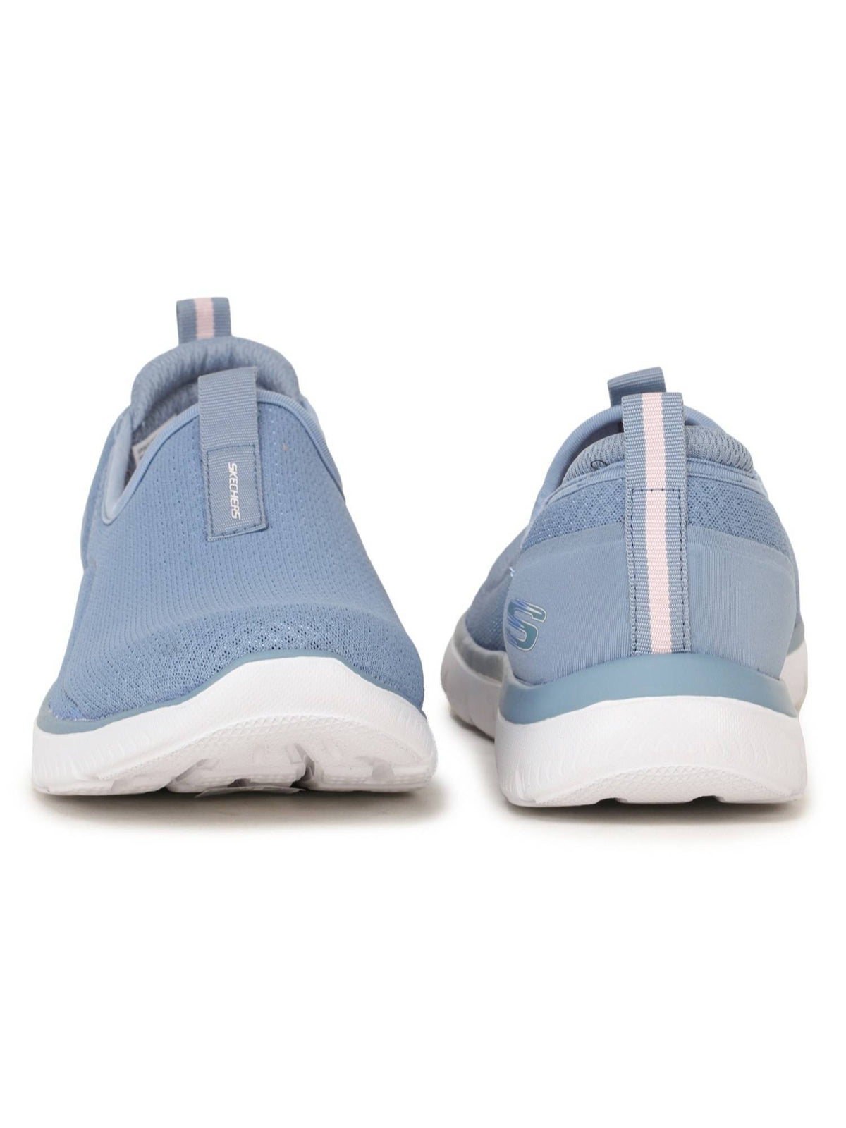 Blue Mesh Rubber Women Running Shoes | SH9 - view 3