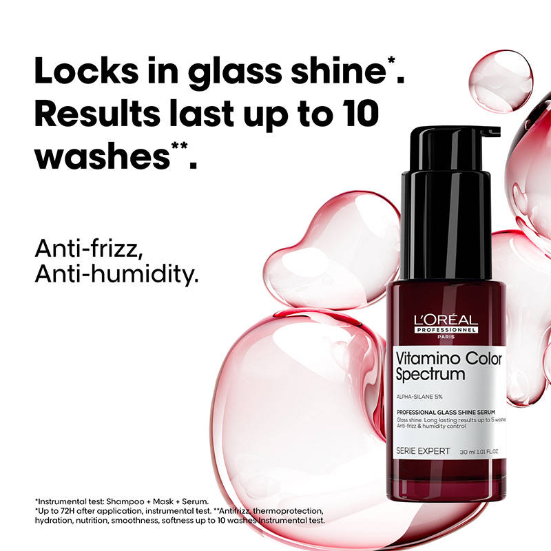 L'Oréal Professionnel Vitamino Color Spectrum Glass Shine Serum for Colored hair, Anti-frizz | H85 - view 2