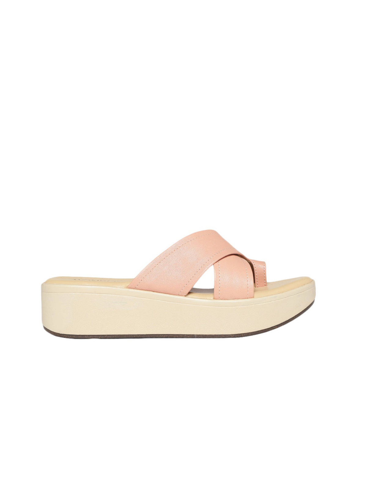 Solid Pink Wedges Heels | H78 - view 3