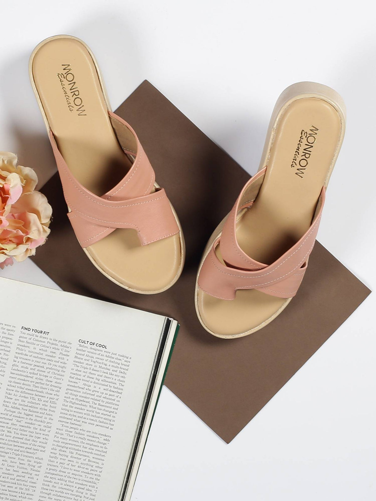 Solid Yellow Wedges Heels | H78 - view 15
