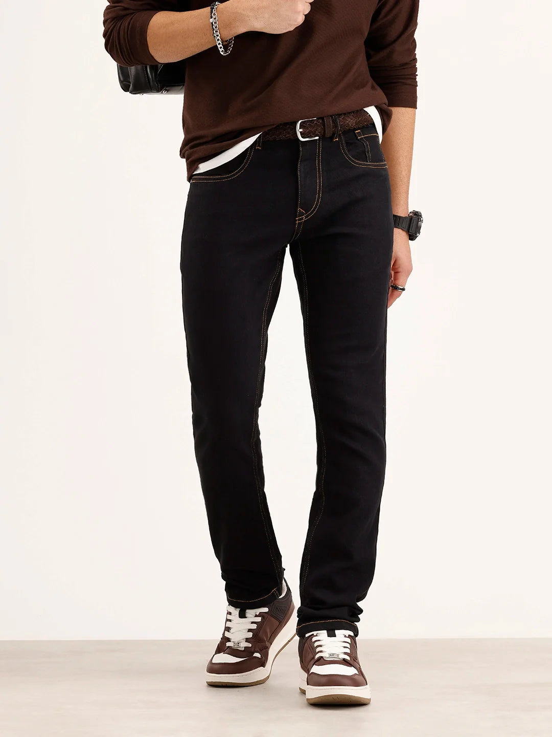 Slim Fit Denim Jeans | Black