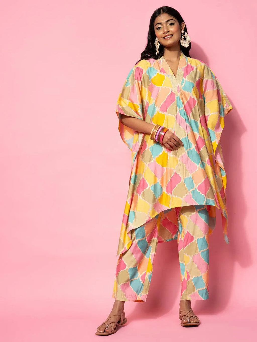 Gerua Multicoloured Printed Co-Ords CO87
