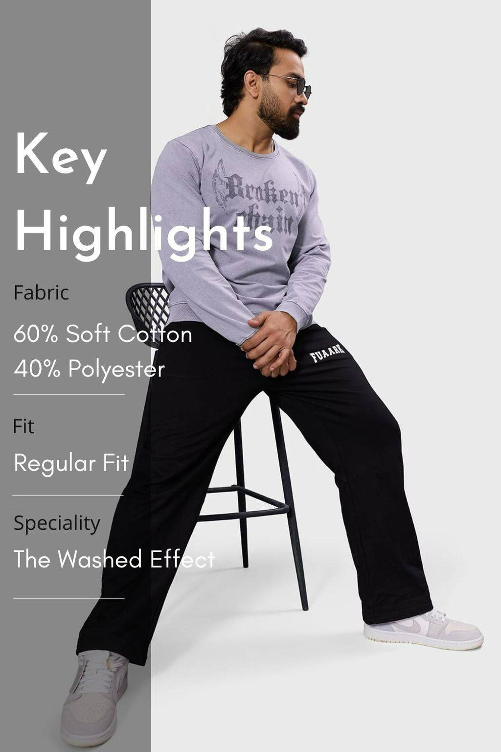 Shadow Washed Sweatshirt Light Grey