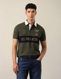 Brand Embroidered Slim Fit Polo Shirt USP0