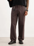 Solid Loose Fit Trouser | Grey