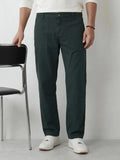 Solid Loose Fit Trouser | Dark Green
