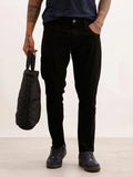 Solid Slim Crop Fit Denim Jeans | Black
