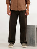 Solid Loose Fit Trouser | Brown