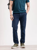 Solid Slim Fit Trouser | Navy Blue