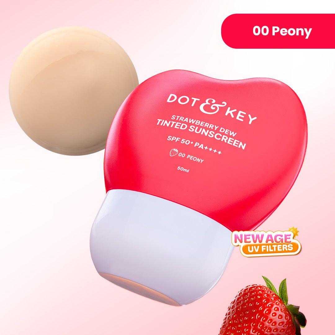 Strawberry Dew Tinted Sunscreen SPF 50+ PA++++ With New-Age UV Filters