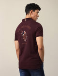 Brand Embroidered Slim Fit Polo Shirt USP0