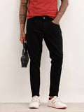 Solid Slim Crop Denim Jeans | Black