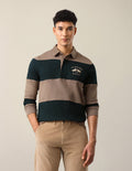 Horizontal Striped Slim Fit Polo Shirt USP0