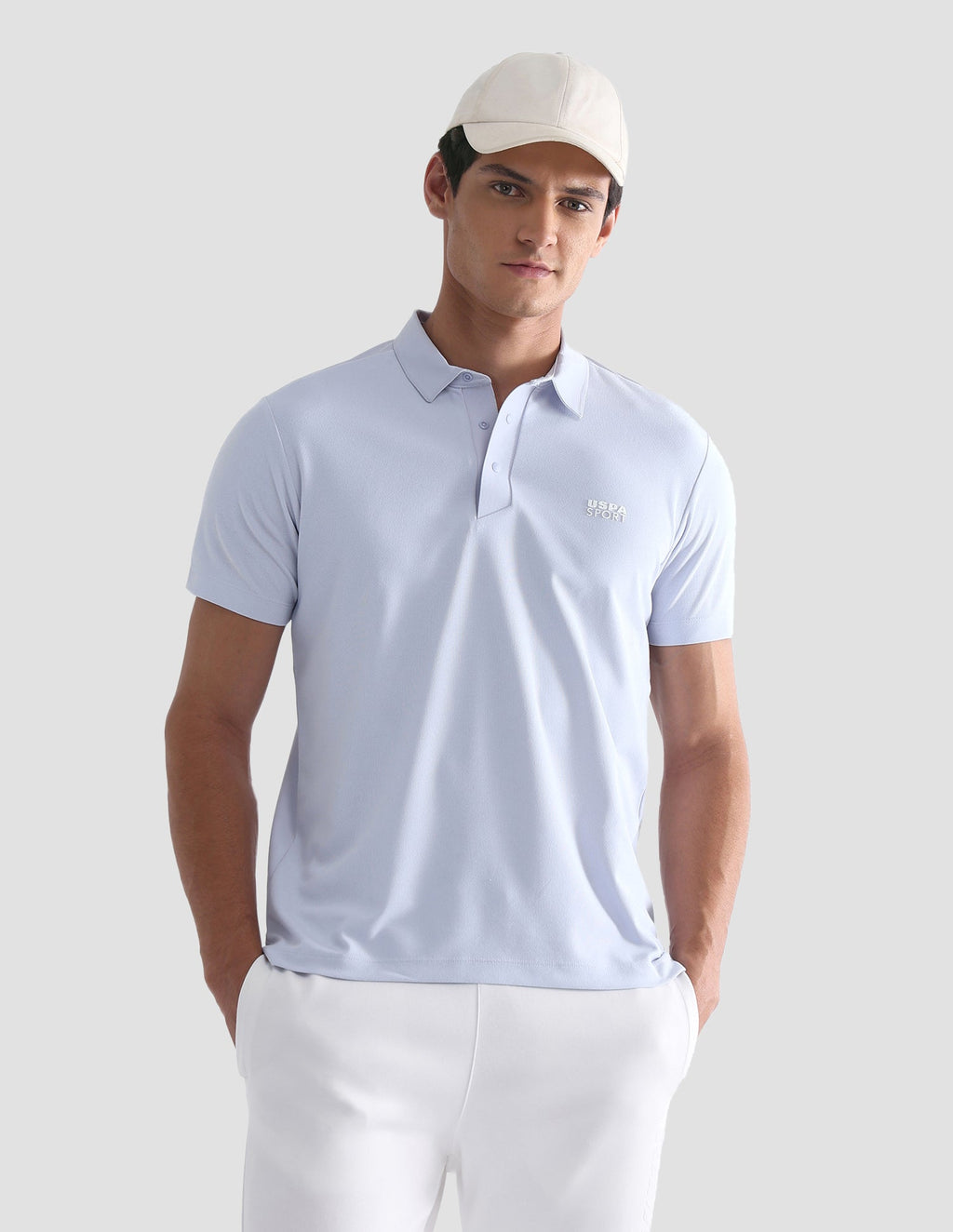 Solid Slim Fit Active Polo Shirt USP0