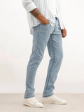 Washed Solid Slim Fit Jeans | Light Blue