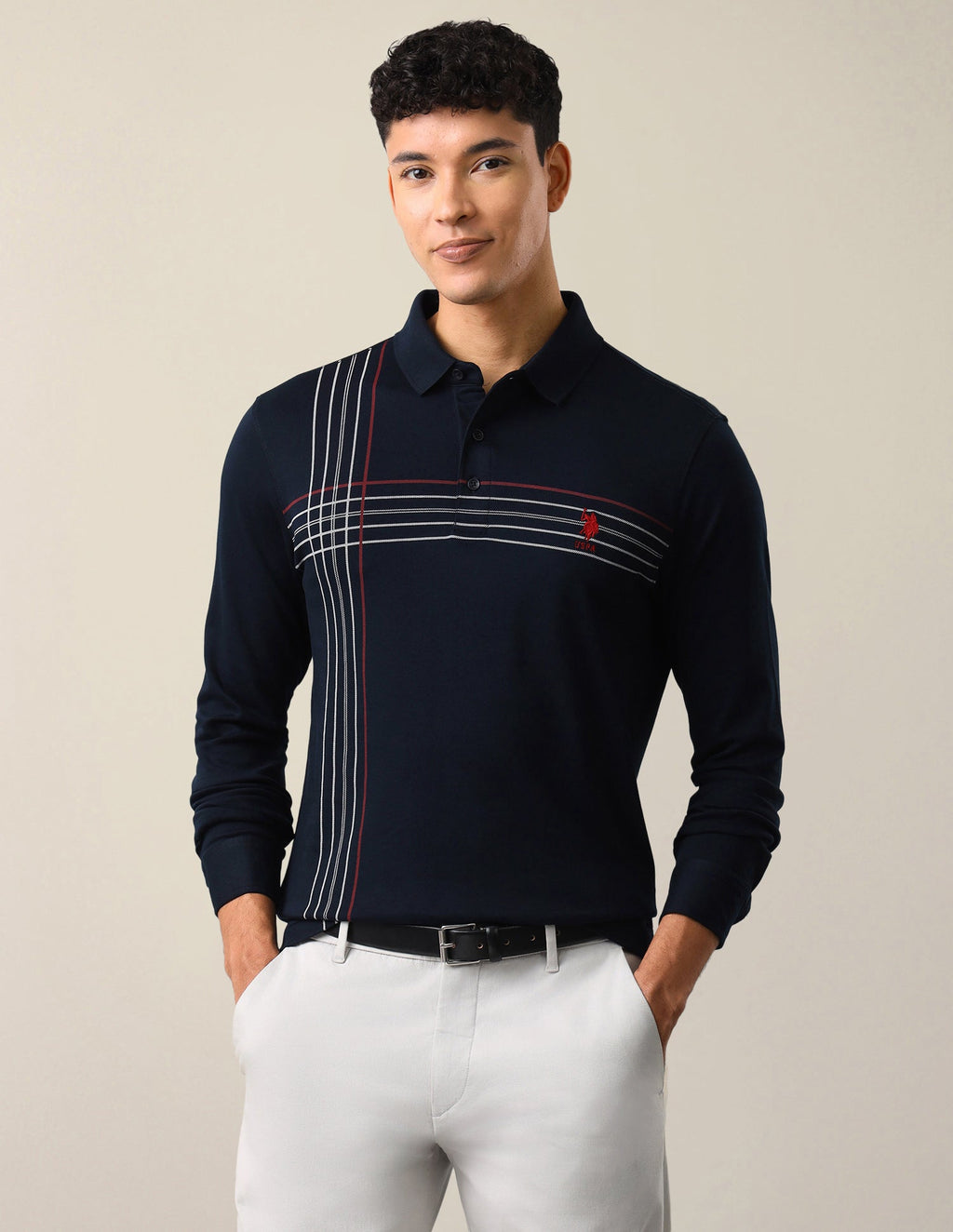 Solid Slim Fit Polo Shirt USP0