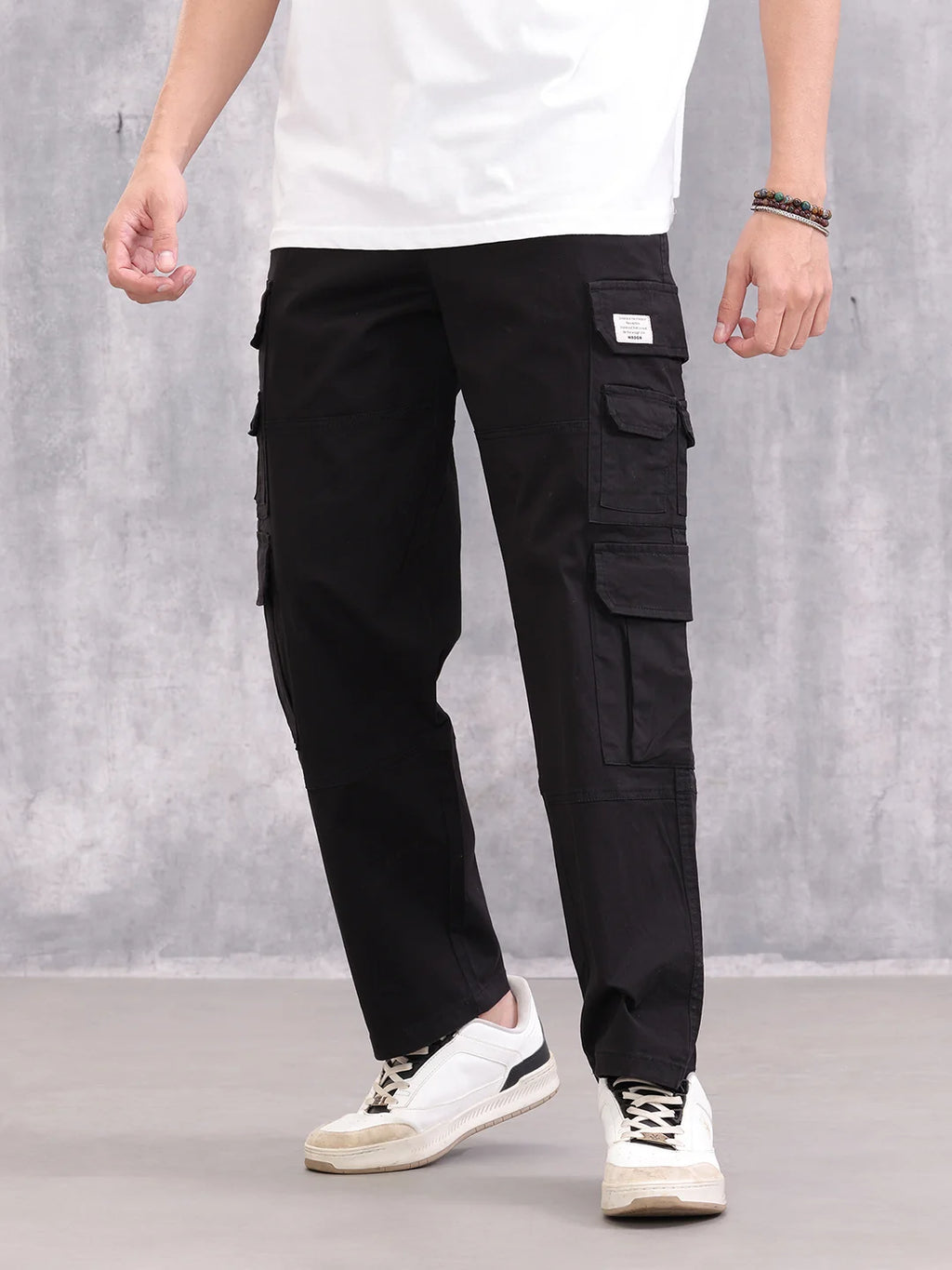 Loose Fit Cargo | Black