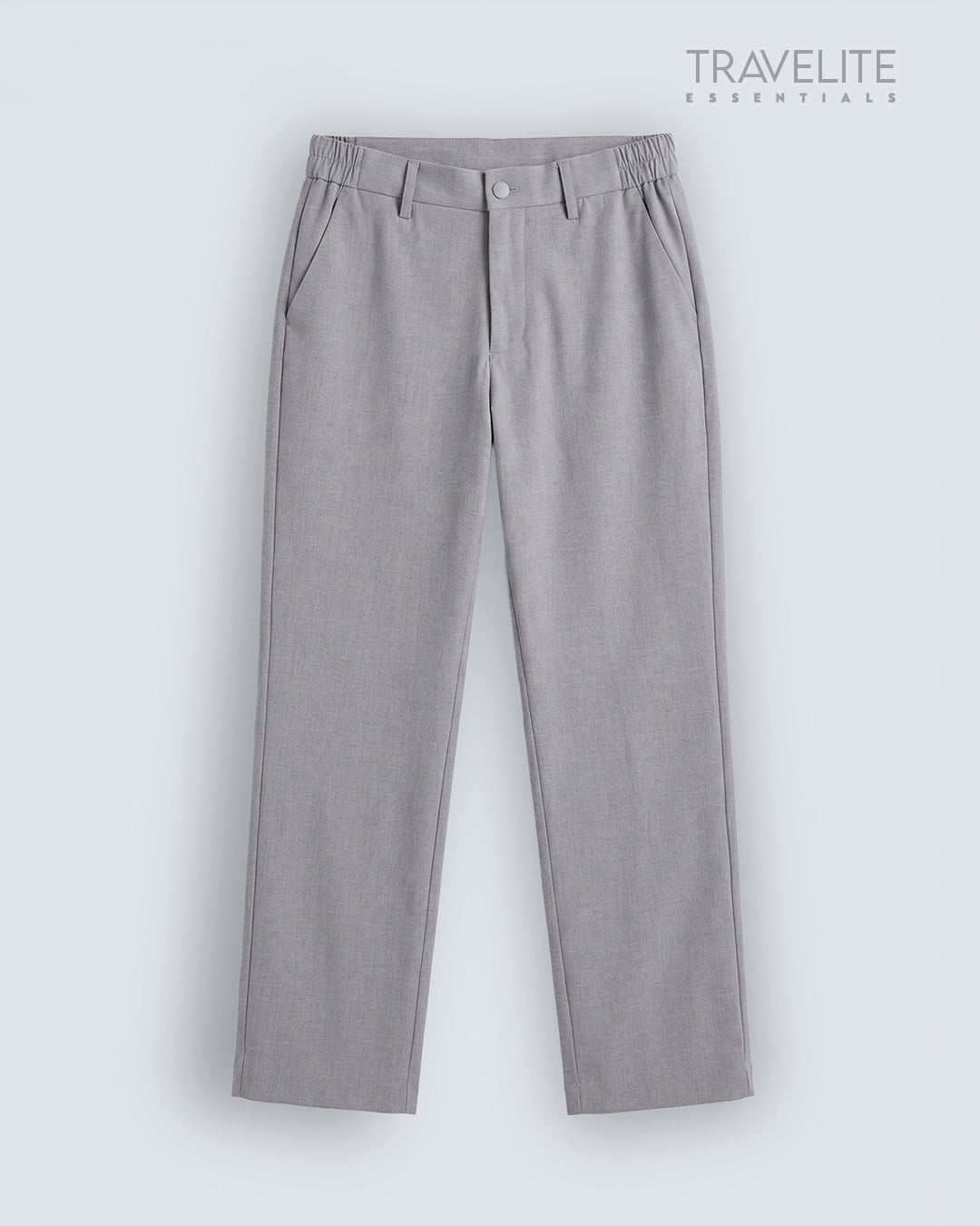 Travelite Straight Fit Trousers | Essential | Grey