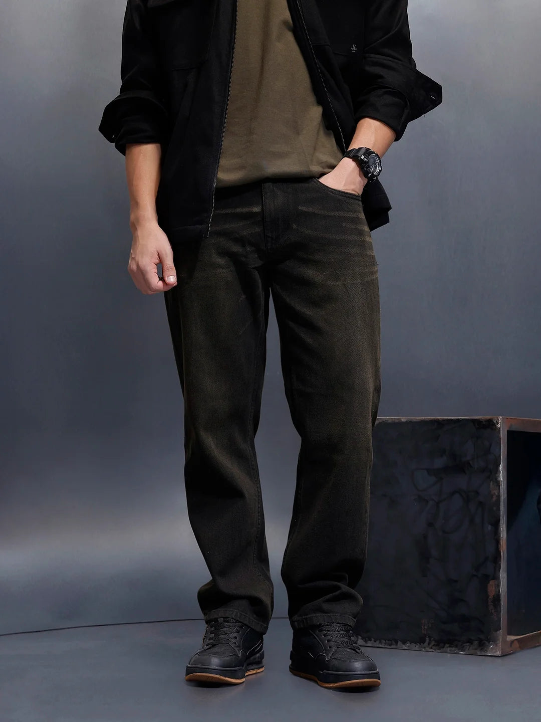Casual Anti Fit Denim Jeans | Grey