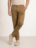 Solid Regular Fit Trouser | Beige