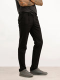 Solid Slim Fit Trouser | Black