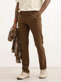 Solid Slim Fit Trouser | Olive