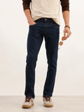 Solid Slim Fit Denim Jeans | Dark Blue